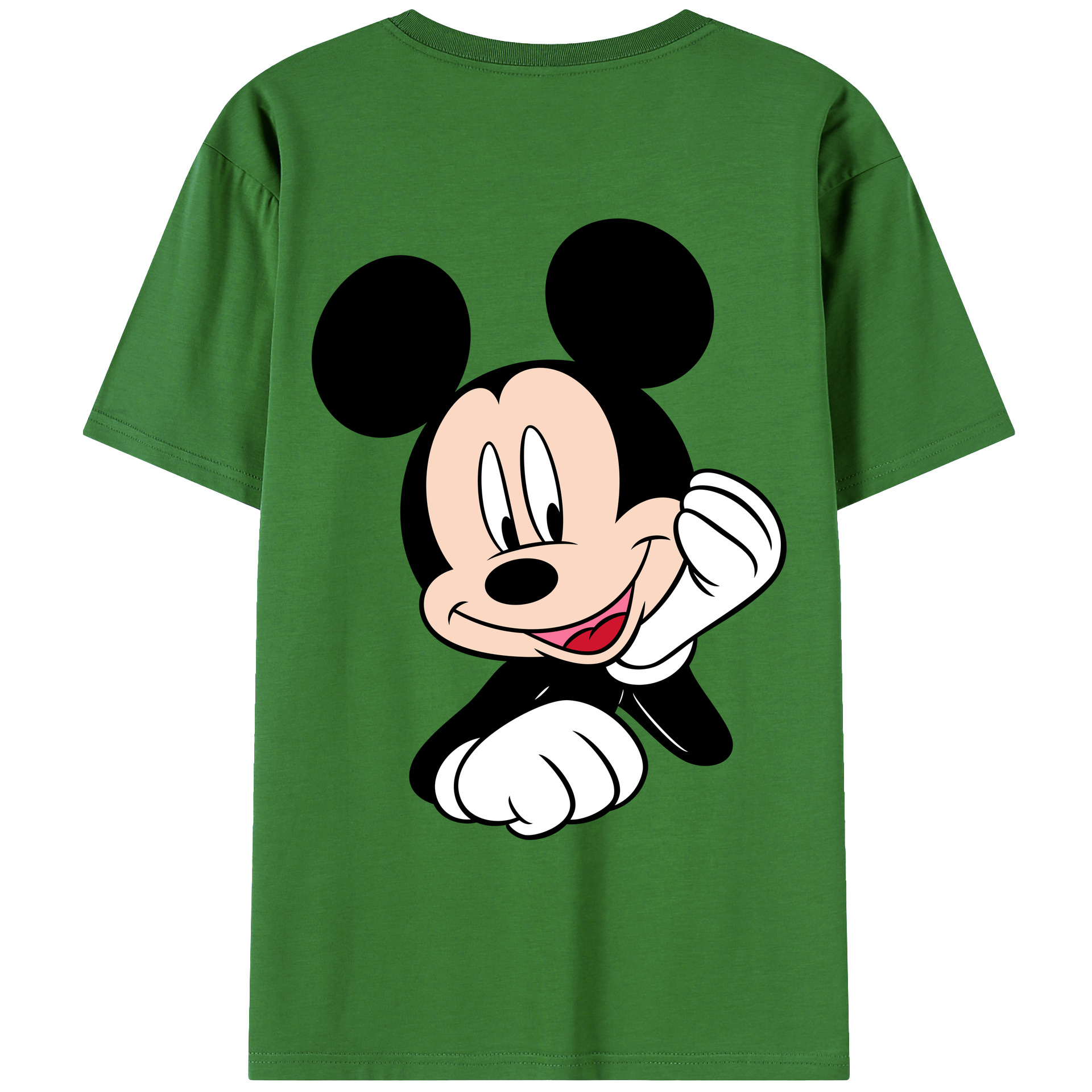 （画像用） ミッキーマウス Mickey Mouse レディース半袖Tシャツ(バックプリント)
